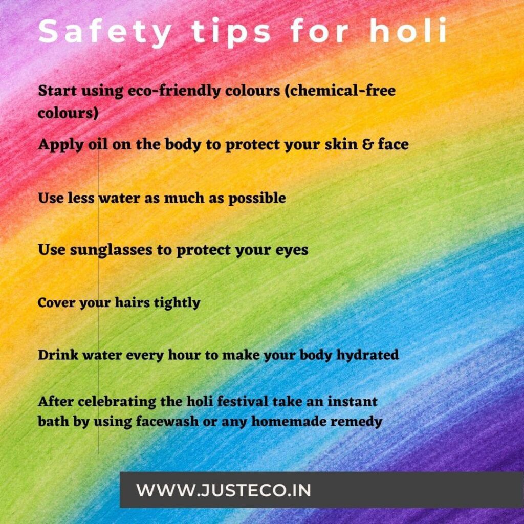 Safety tips for holi
