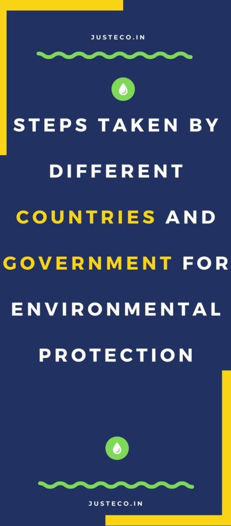 Steps Taken by Different Countries and government for Environmental Protection