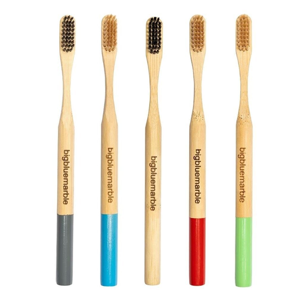 Bigbluemarble, Round Handle Bamboo Toothbrush
