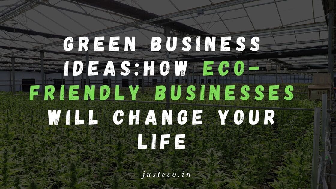Green Business Ideas: How Eco-Friendly Business Ideas Will Change Your Life