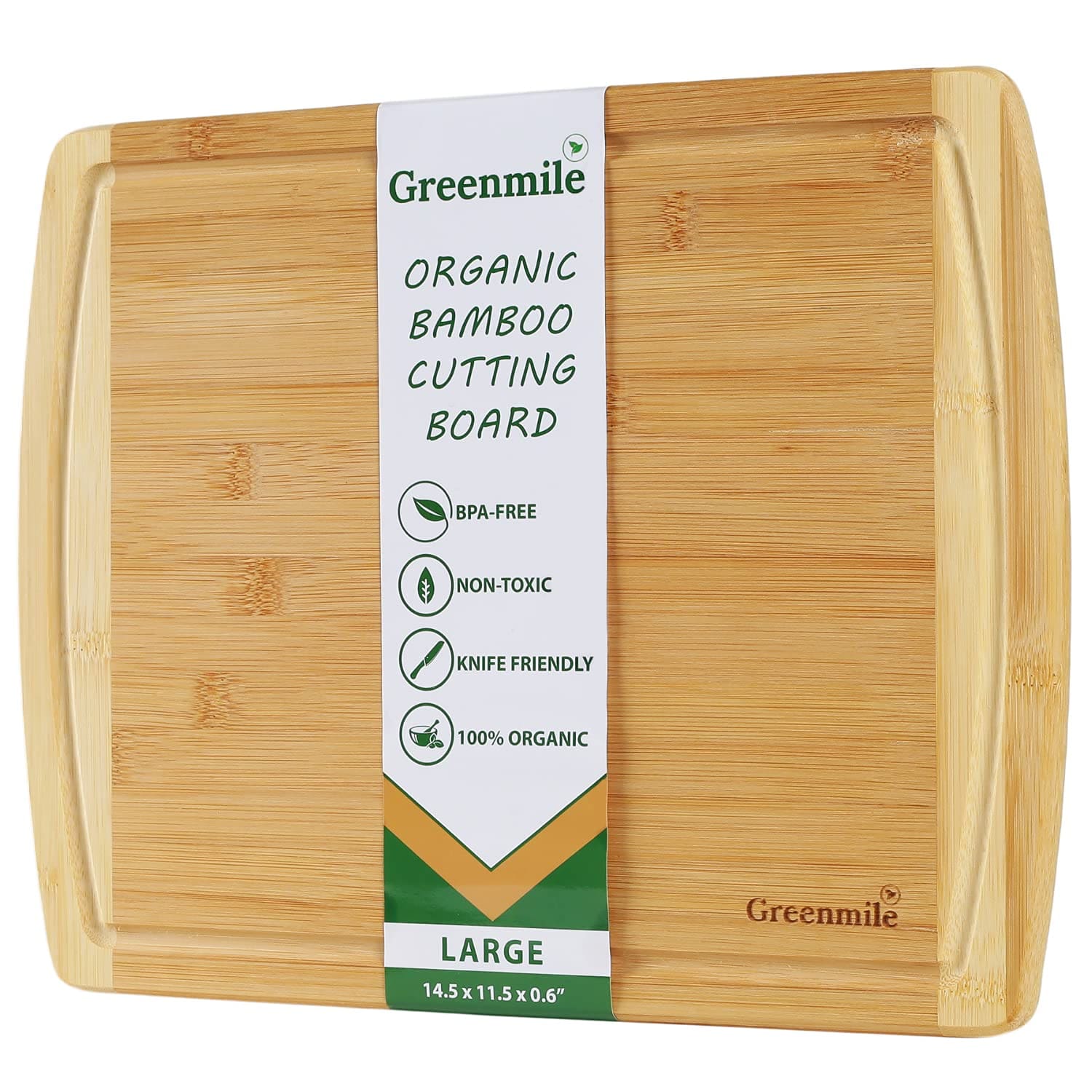 Green Mile organic bamboo chopping board